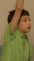 Boy with Raised Hand